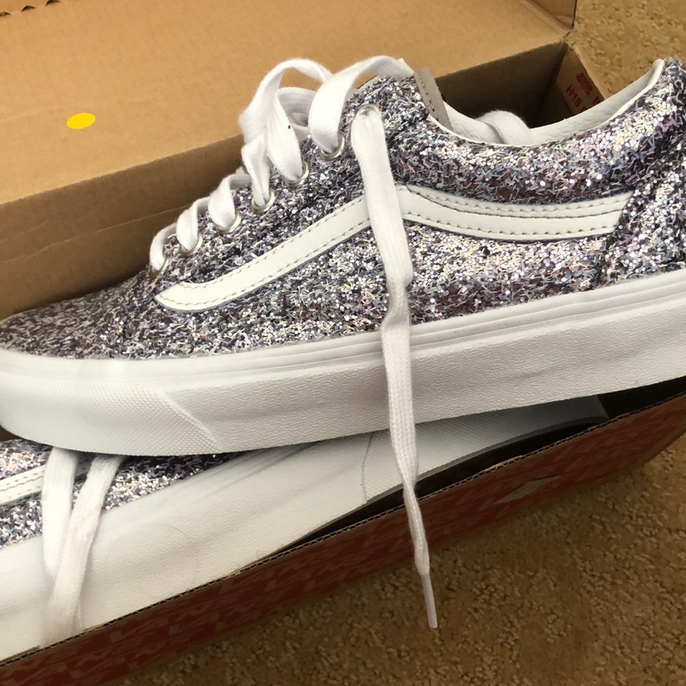Old skool glitter vans